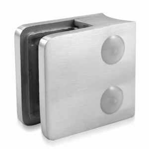 Klip Kaca Stainless Steel Square Clips