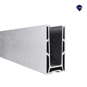 Saluran Kaca Aluminium Top Mount 0.5kN yang Dapat Disesuaikan